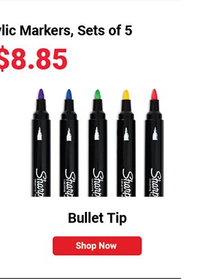 Sharpie Creative Acrylic Markers - Bullet Tip, Set of 5