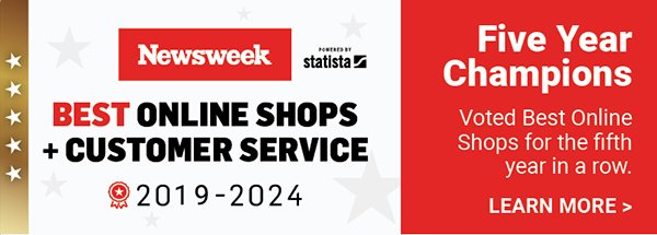 Voted #1 Best Online Shops and Best Customer Service - Learn More