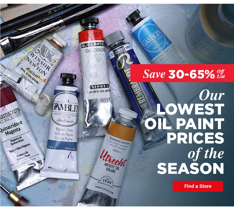 Our Lowest Oil Paint Prices of the Season