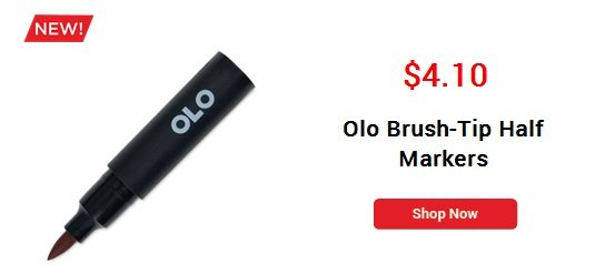 Olo Brush-Tip Half Markers