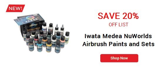 Iwata Medea NuWorlds Airbrush Paints and Sets