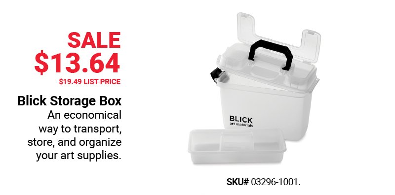 Sale \\$13.64 Blick Storage Box