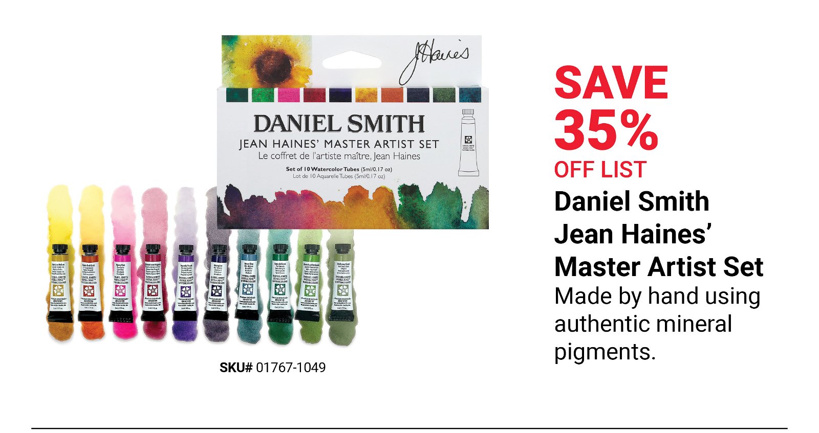 Daniel Smith Jean Haines' Master Artist Set Save 35% Off List