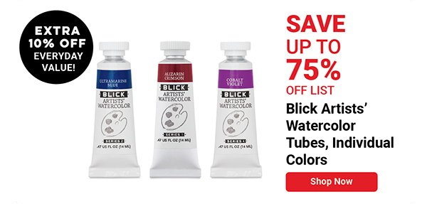 Blick Artists' Watercolor Tubes and Set, Individual Colors