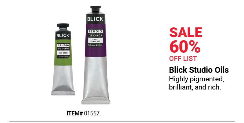 Sale 60% Off List: Blick Studio Oils