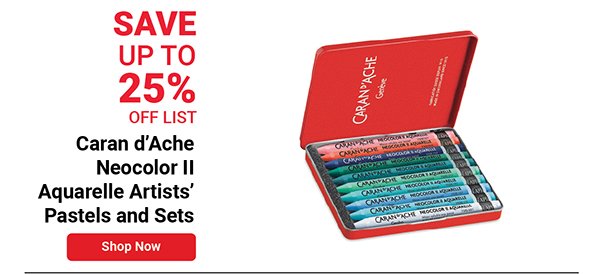 Caran d'Ache Neocolor II Aquarelle Artists' Pastels and Sets