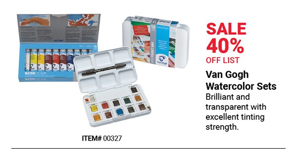 Van Gogh Watercolor Sets Sale 40% Off List