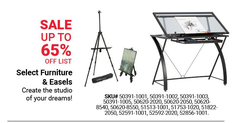 Sale up to 65% off list: Select Furniture & Easels