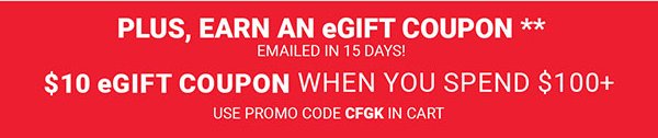 Earn up to \\$10 eGift Coupon