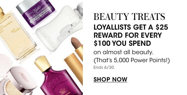 Beauty - Loyallist's get a \\$25 reward for every \\$100 you spend