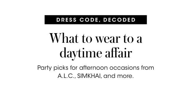 dress code, decoded