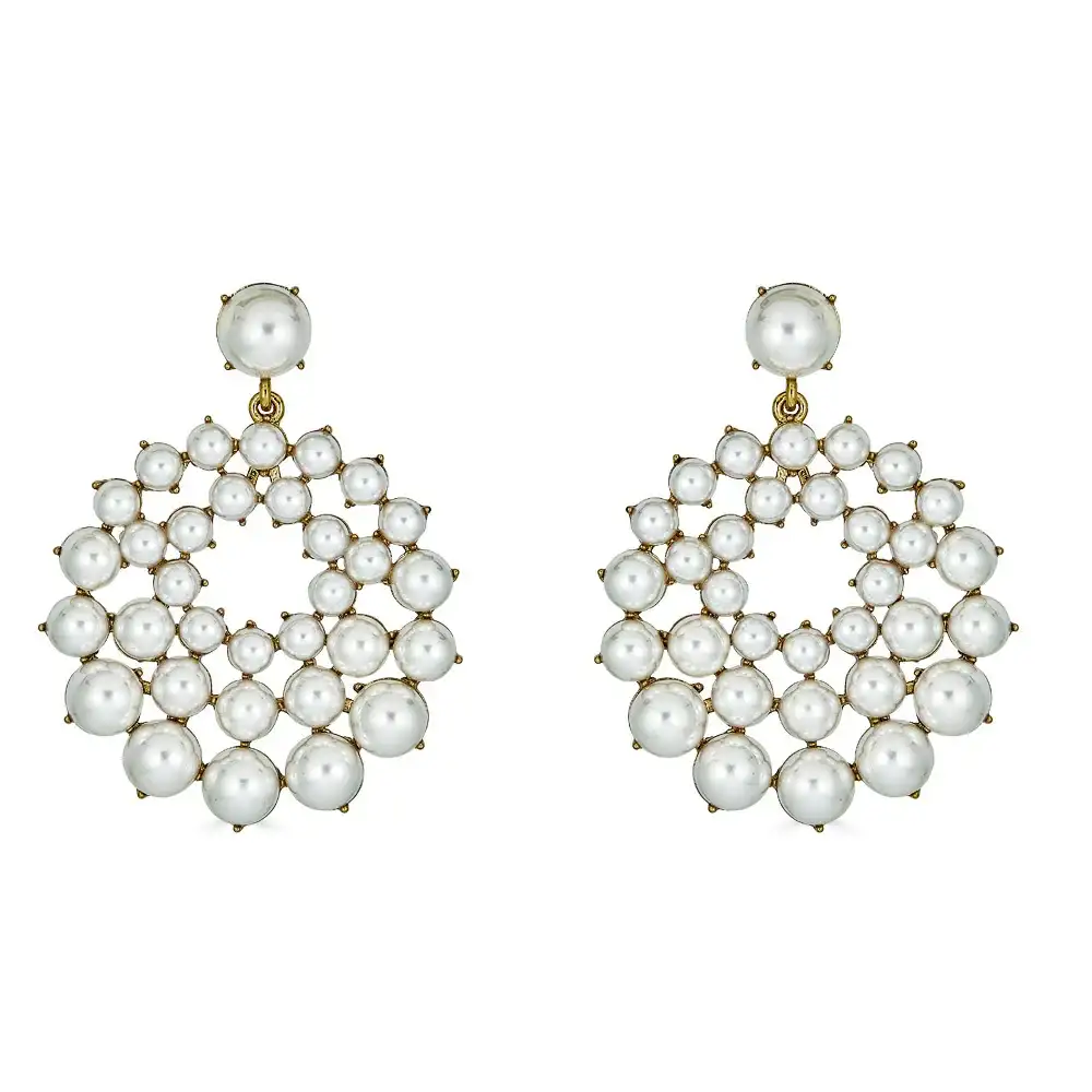 Image of Mehreen Pearly Drop Earrings