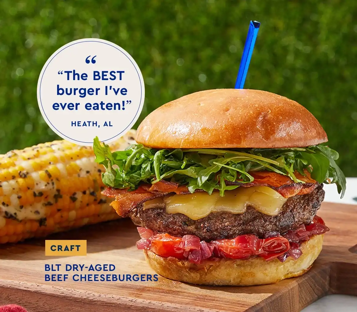 Craft - BLT Dry-Aged Beef Cheeseburgers