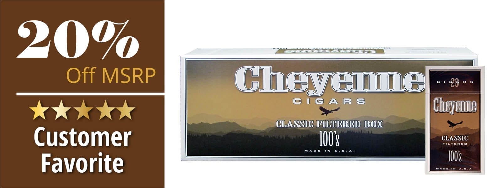 Cheyenne Filtered Cigars Products