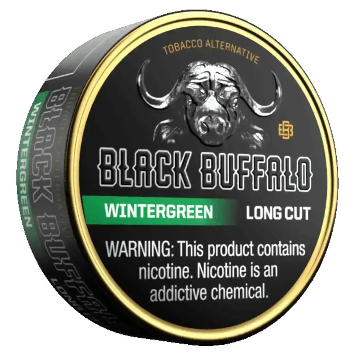 Black Buffalo Wintergreen Pouches & Long Cut