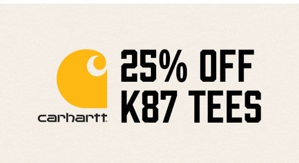 25% OFF K87 Tees - Click to Shop All