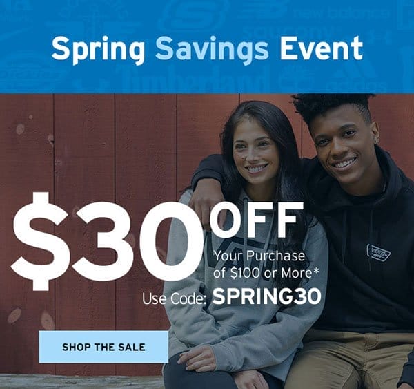 \\$30 off \\$100