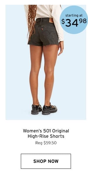 Women's 501 Original High-Rise Shorts - Click to Shop Now
