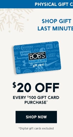 Save \\$20 on Every Purchase of \\$100 Gift Card* - Click to Shop Now (*Digital Gift Cards Excluded)