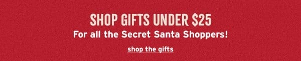 Gifts Under \\$25 (For All the Secret Santa Shoppers) - Click to Shop