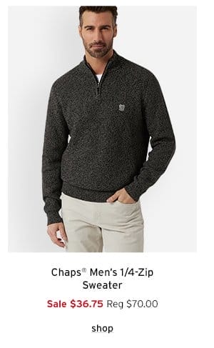 Chaps Men's 1/4-Zip Sweater - Click to Shop