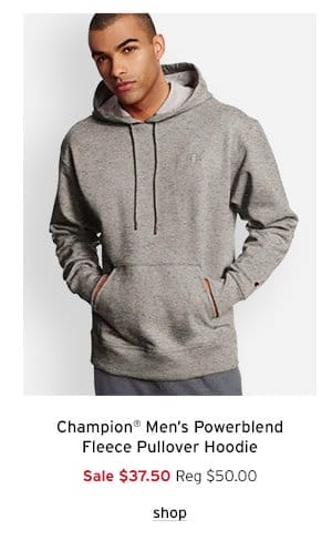 Champion Men's Powerblend Fleece Pullover Hoodie - Click to Shop