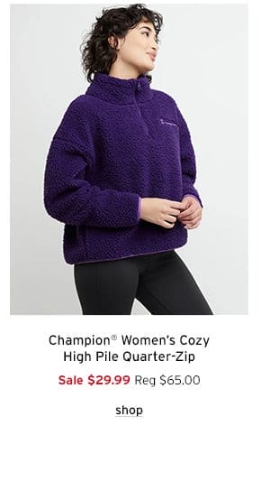 Champion Women's Cozy High Pile Quarter-Zip - Click to Shop