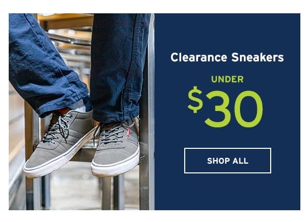 Clearance Sneakers Under \\$30 - Click to Shop All