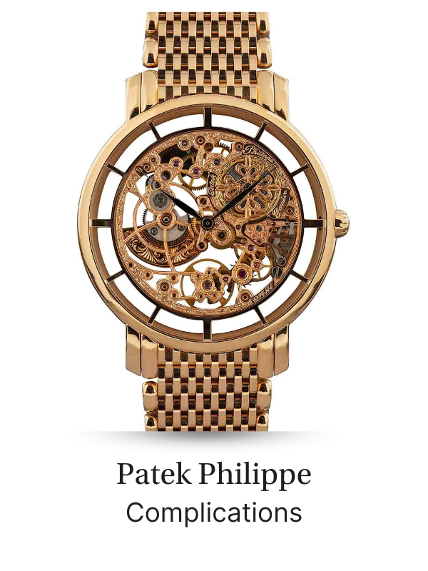 Patek Philippe Complications 18k Rose Gold Skeleton Watch