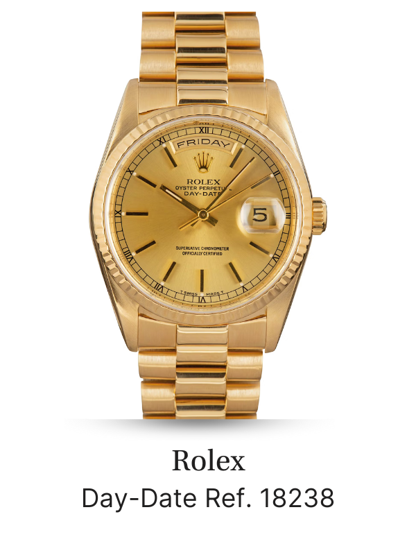 Pre-Owned Rolex President 18238 Fluted Bezel