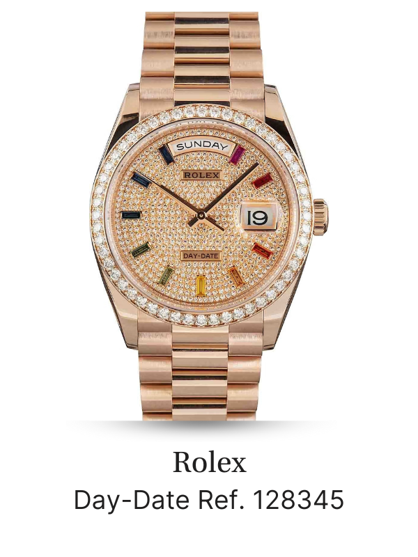 Rolex Day-Date 36 Ref 128345 Rainbow Dial