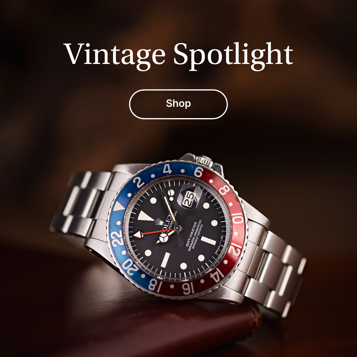 Vintage Rolex GMT-Master 1675 Blue & Red Pepsi