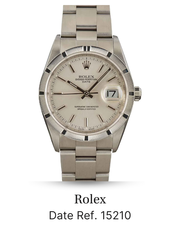 Used Rolex Date 15210 Silver Dial