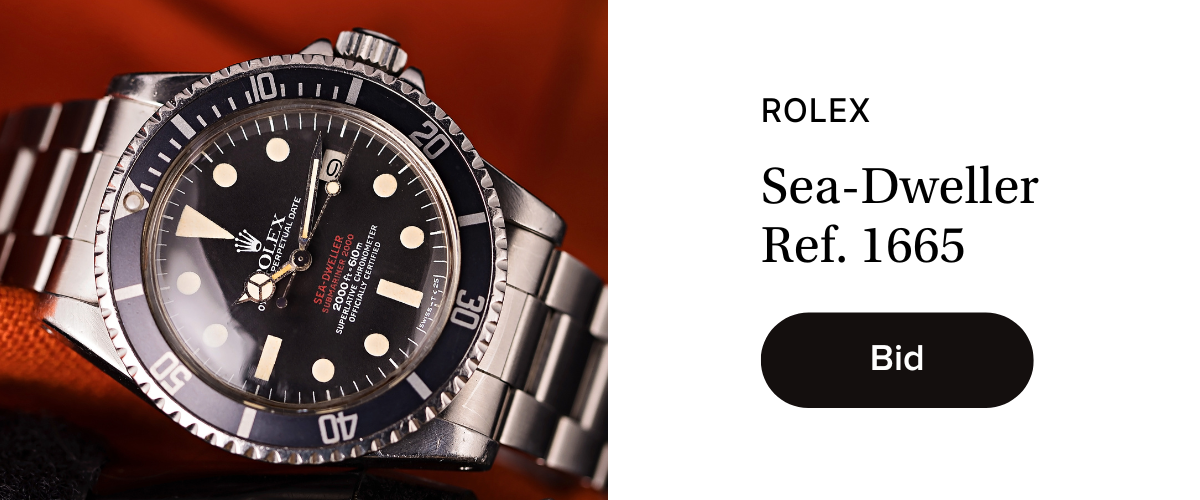 Vintage Rolex Sea-Dweller 1665 Double Red Sea-Dweller