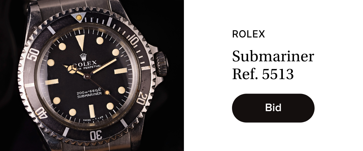 Vintage Rolex Submariner 5513