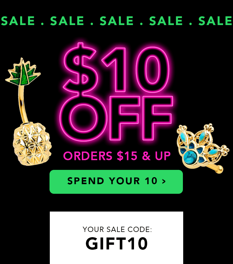 \\$10 off \\$15+- Use code: GIFT10