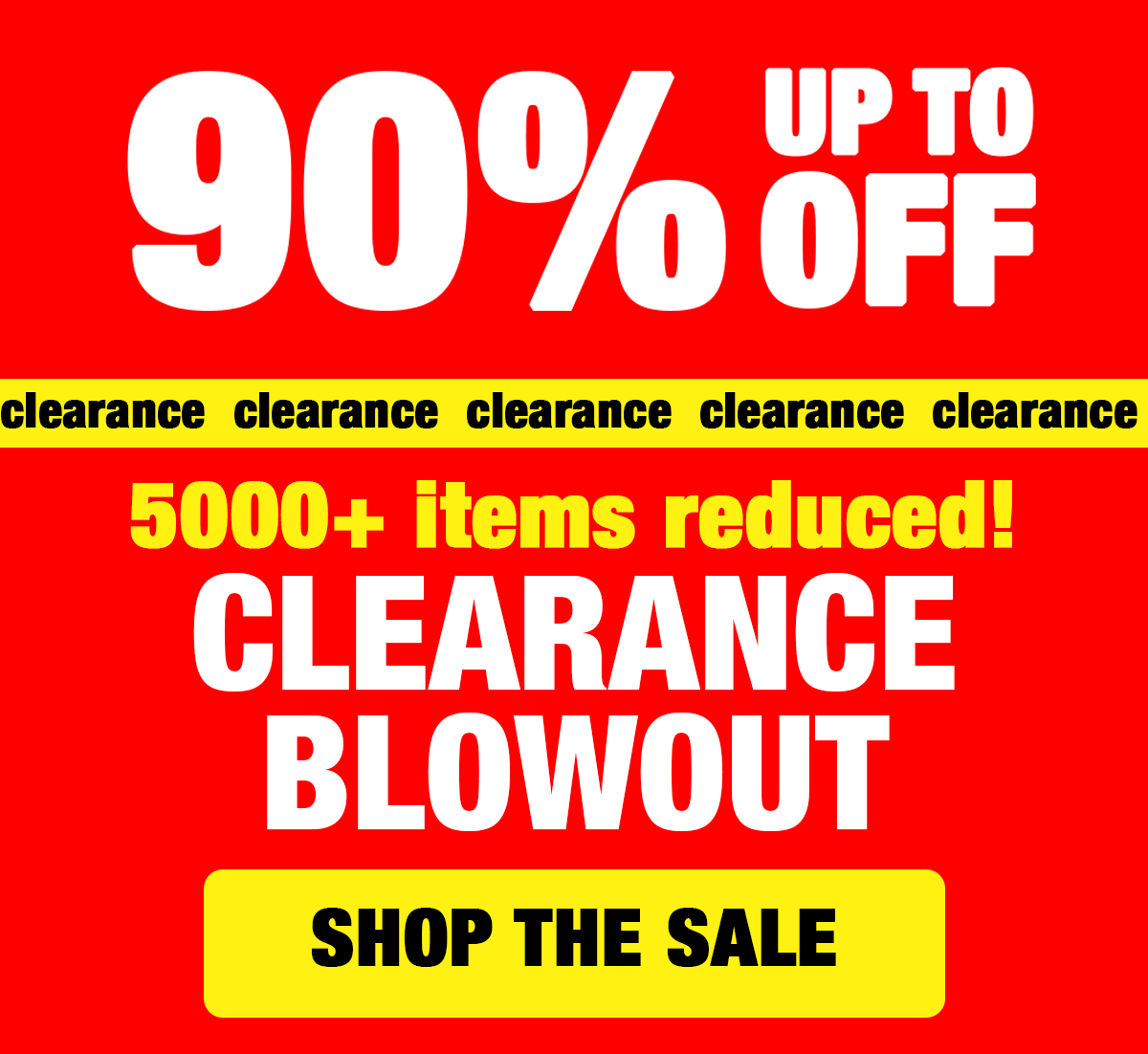 Clearance Blowout Preview - Up to 90% Off