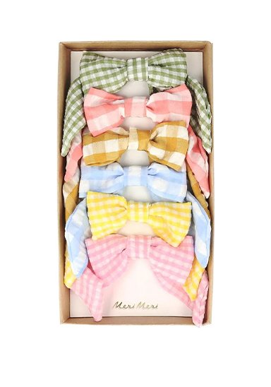 Gingham Hair Bows