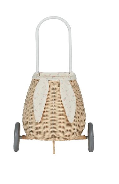 Rattan Bunny Luggy with Lining | Pansy