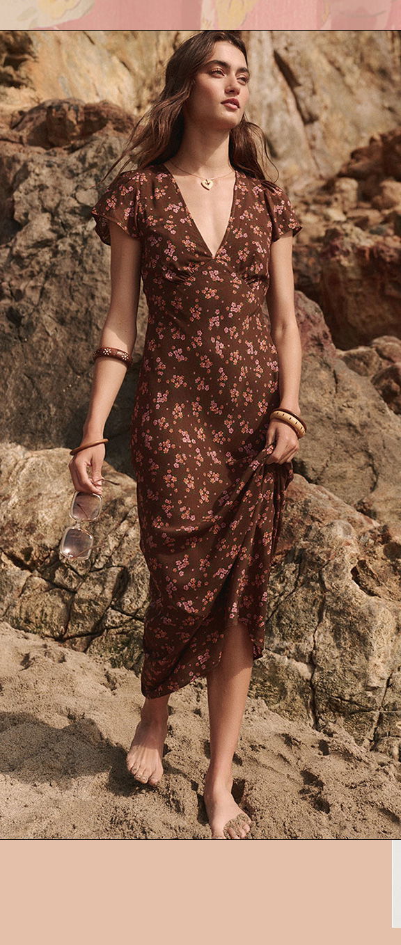 Melody Bias Maxi Dress | Antique Walnut