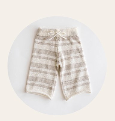 Organic Knit Wideleg Pant