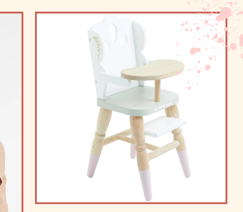 Dolls Wooden High Chair