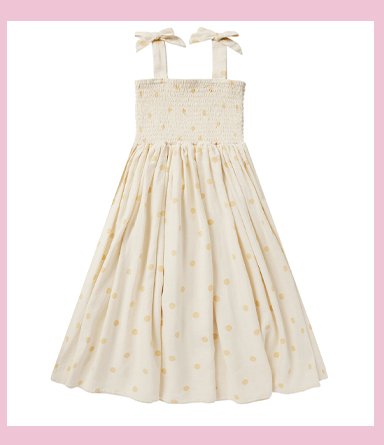 Ivy Dress | Yellow Polka Dot