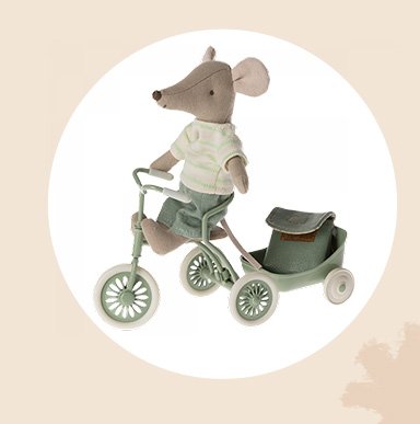 Presale Tricycle Hanger, Mouse | Green