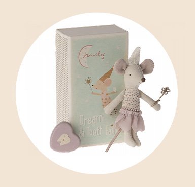 Presale Tooth Fairy Mouse, Little Sister in Matchbox