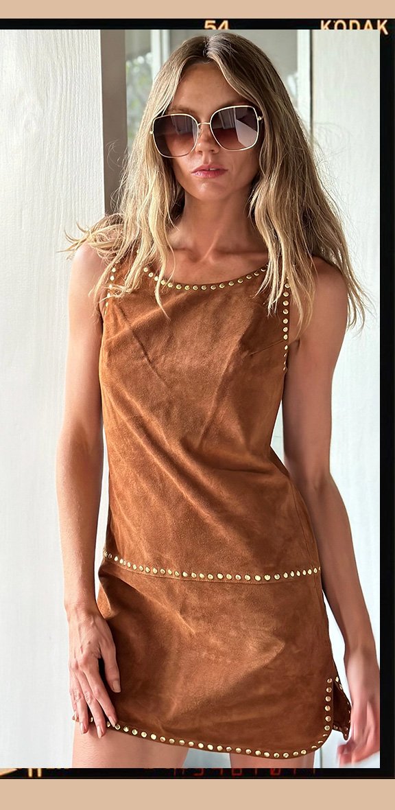 Joplin Suede Dress | Peanut