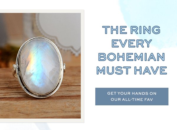 The ring every bohemian must have. Get your hands on our all-time fav