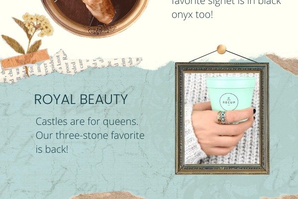 Royal beauty. Castles are for queens. Our three-stone favorite is back!