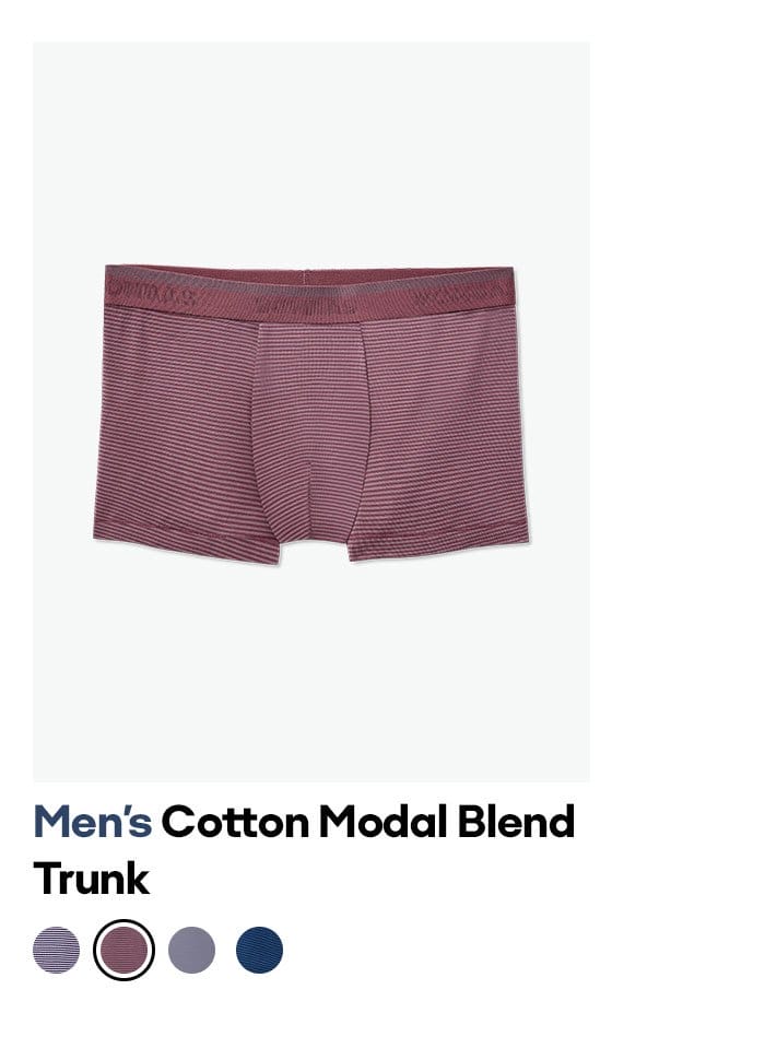 Men's Cotton Modal Blend Trunk
