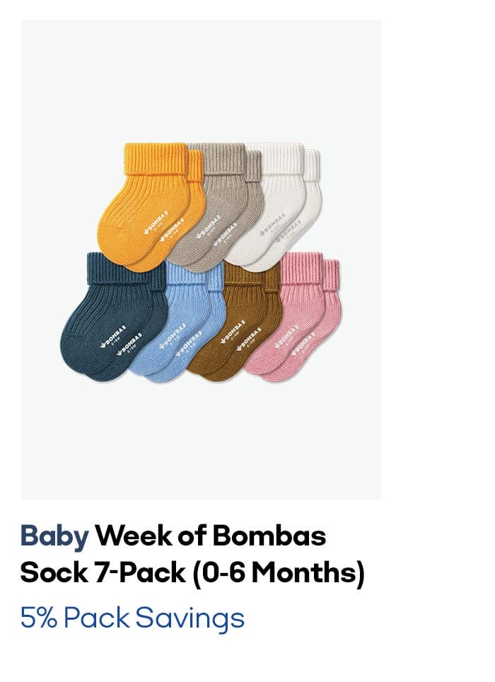 Baby Week of Bombas Sock 7-Pack (0-6 Months)